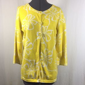 PBJ Sport Three Button 3/4 Sleeve Sweater Size M/M